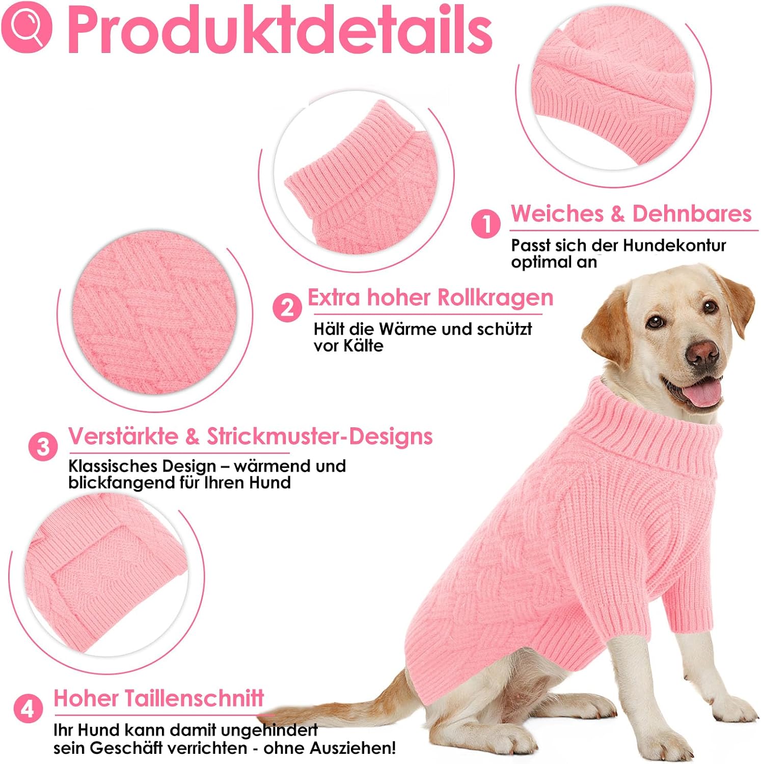 Thumbnail 4 de AOFITEE Hundepullover Rollkragen mit Beinen