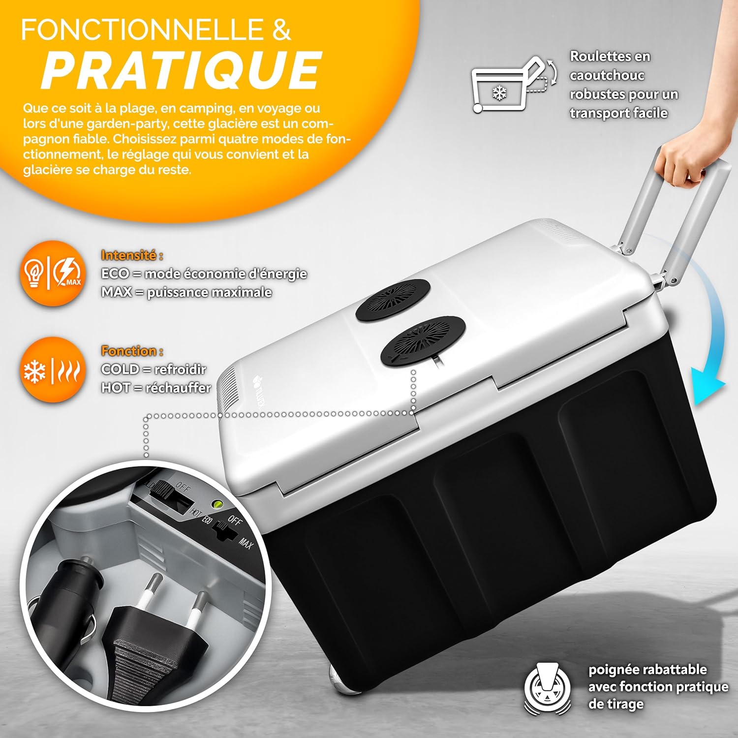 Thumbnail 2 de tillvex Glacière 40 l réfrigérante et chauffante