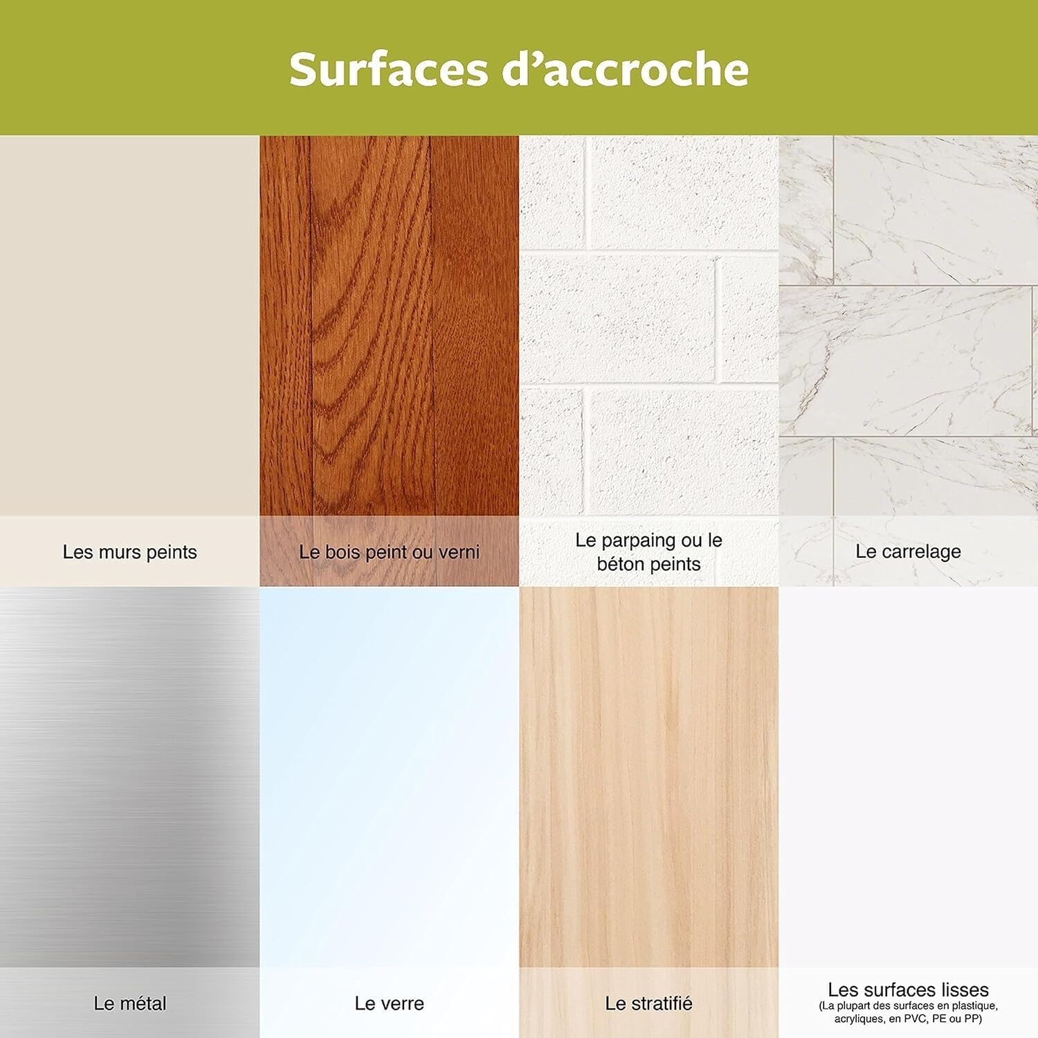 Thumbnail 6 de Command Languettes Accroche Tableaux – 36 languettes (8 moyennes + 10 petites), Blanc