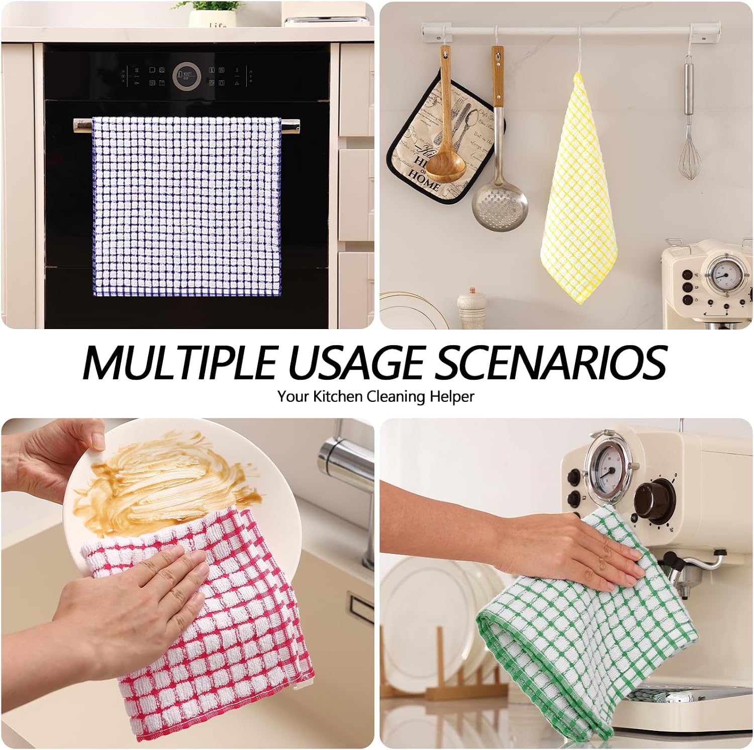Thumbnail 5 de Homaxy Kitchen Towels Set 8pc