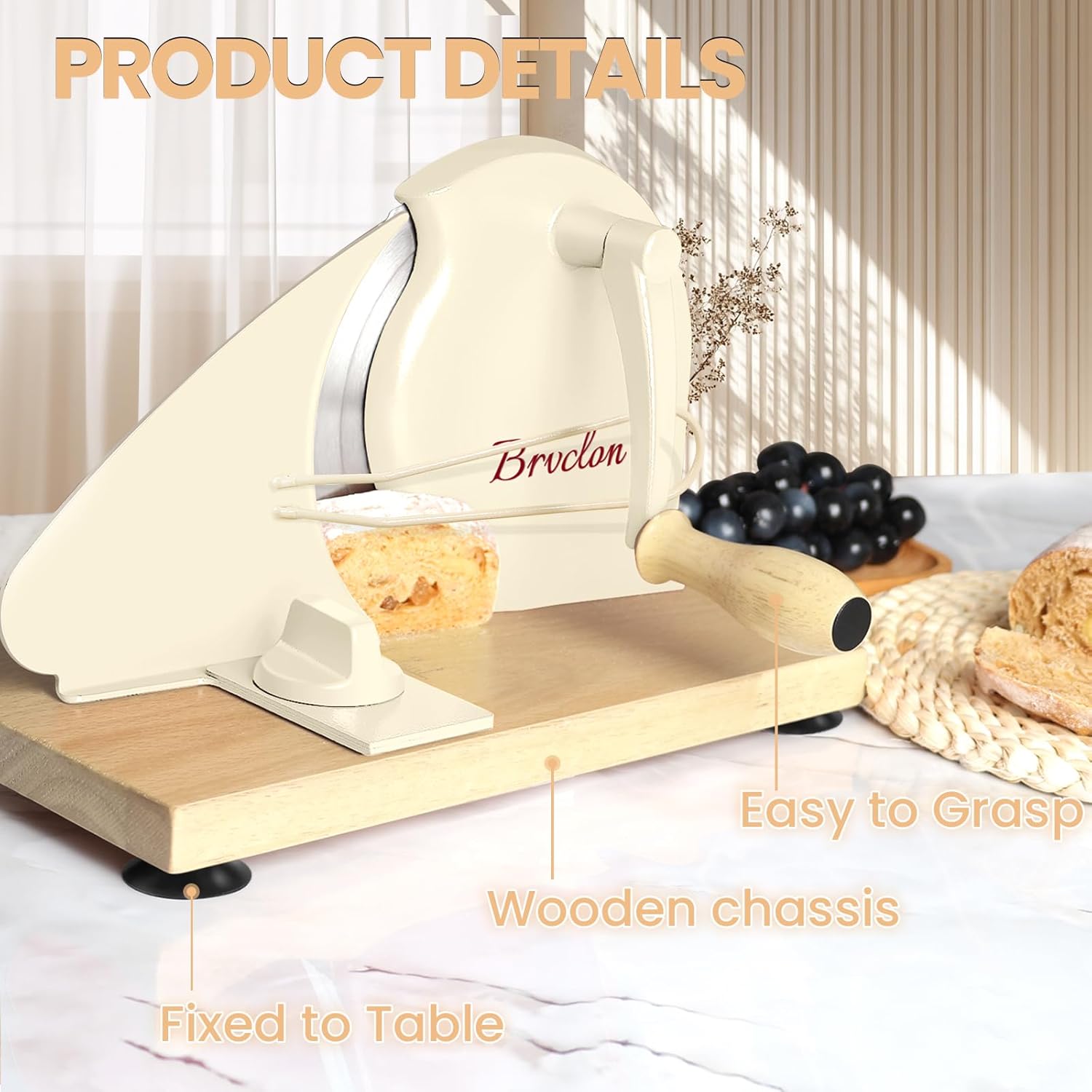 Thumbnail 4 de Manual Bread Slicer 9.4 in 🍞