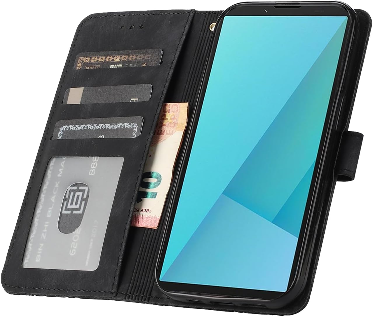 Detalle de CXTcase Flip-Hülle aus PU-Leder für Sony Xperia 10 VII – Schutz, Kartenfächer und Standfunktion