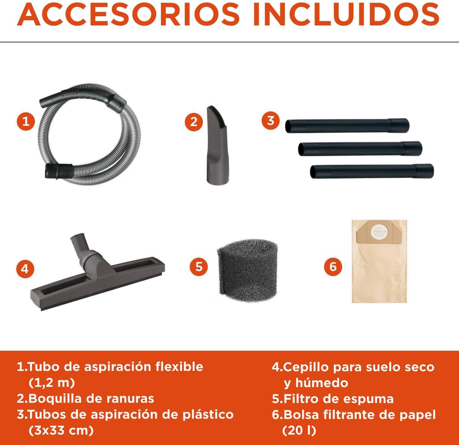 Thumbnail 2 de Black+Decker BXVC20PE Aspirador Multiuso Sólidos y Líquidos 💧