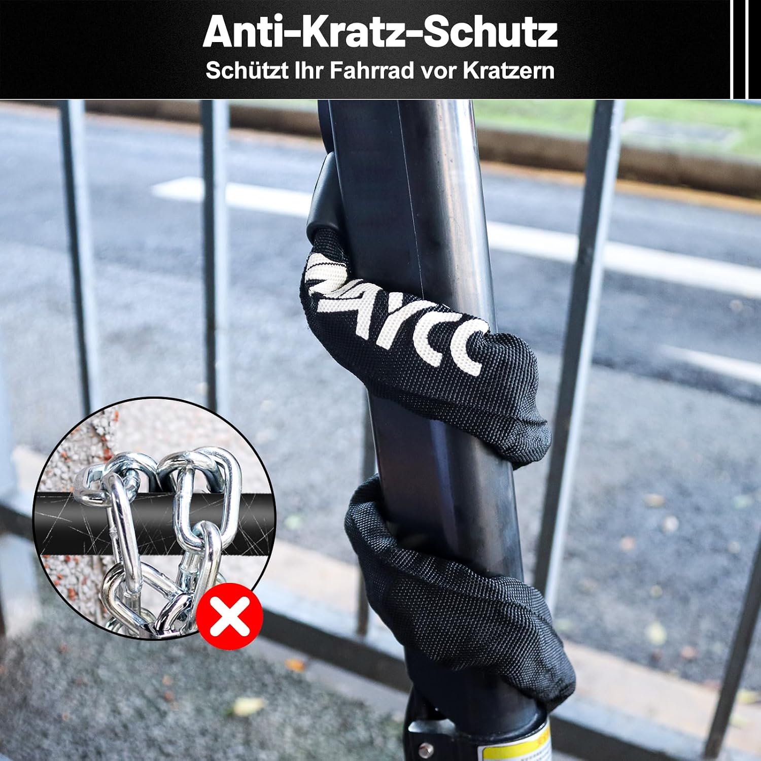 Thumbnail 6 de E Scooter Schloss mit 94 cm Kette