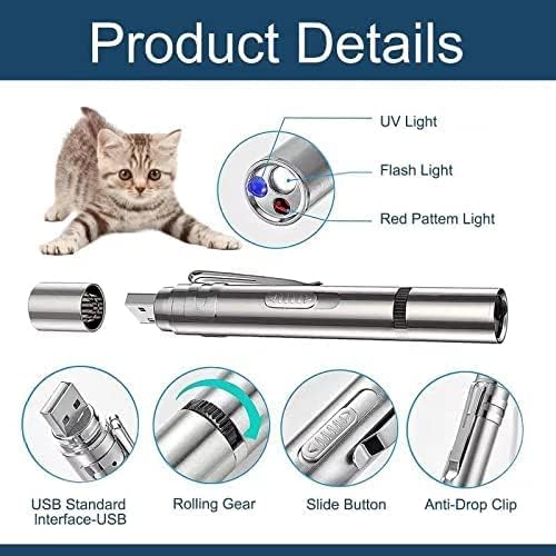Detalle de BEGRIM ZK-9127 Rechargeable Cat Laser Pointer with 5 Shapes and 3 Light Modes