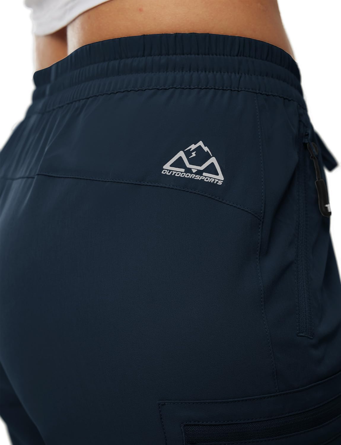 Thumbnail 3 de BASUDAM Women's Athletic Shorts: Quick Dry Cargo with Zipper Pockets
