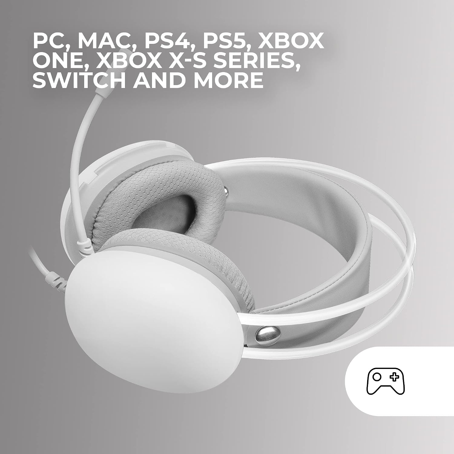 Detalle 2 de Mars Gaming MH-GLOW: cuffie gaming 360° Full Chroma RGB con microfono e cancellazione passiva del rumore