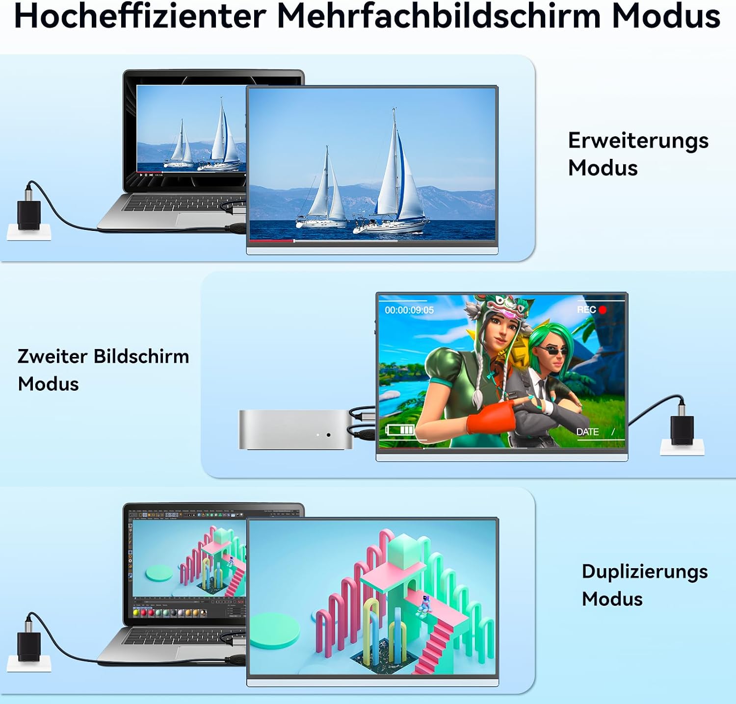 Thumbnail 4 de Veout 16 Zoll Portable Monitor
