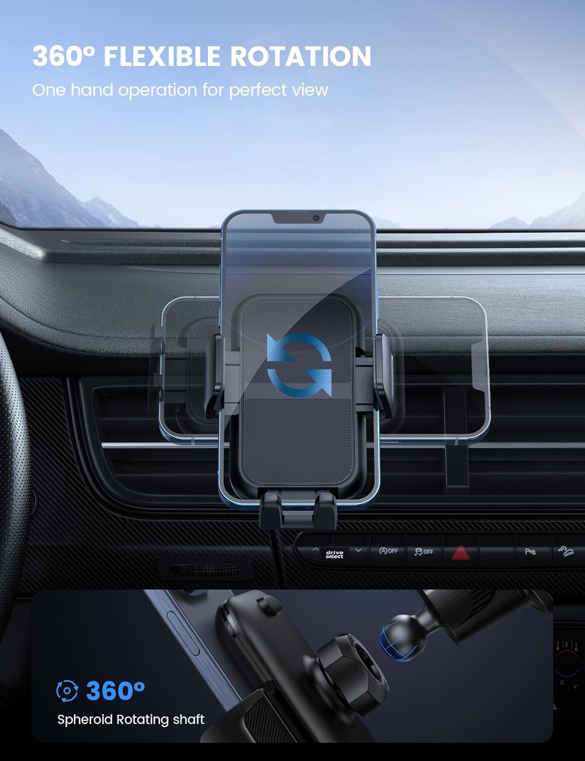 Thumbnail 4 de Lamicall 2025 Car Phone Holder with 1 Hook