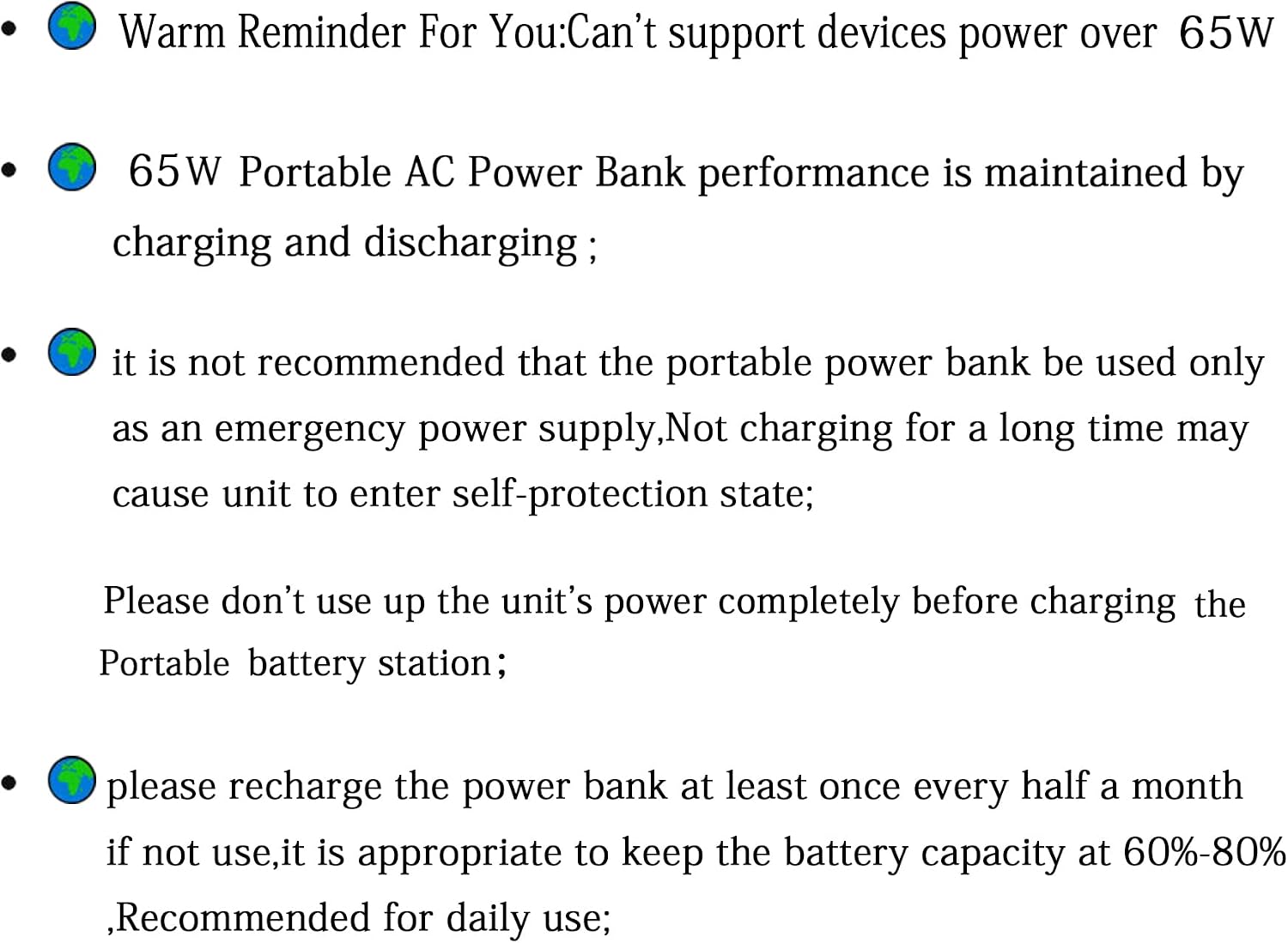 Thumbnail 6 de ZeroKor R65 Portable Power Bank with 65W 110V AC Outlet, 24,000mAh