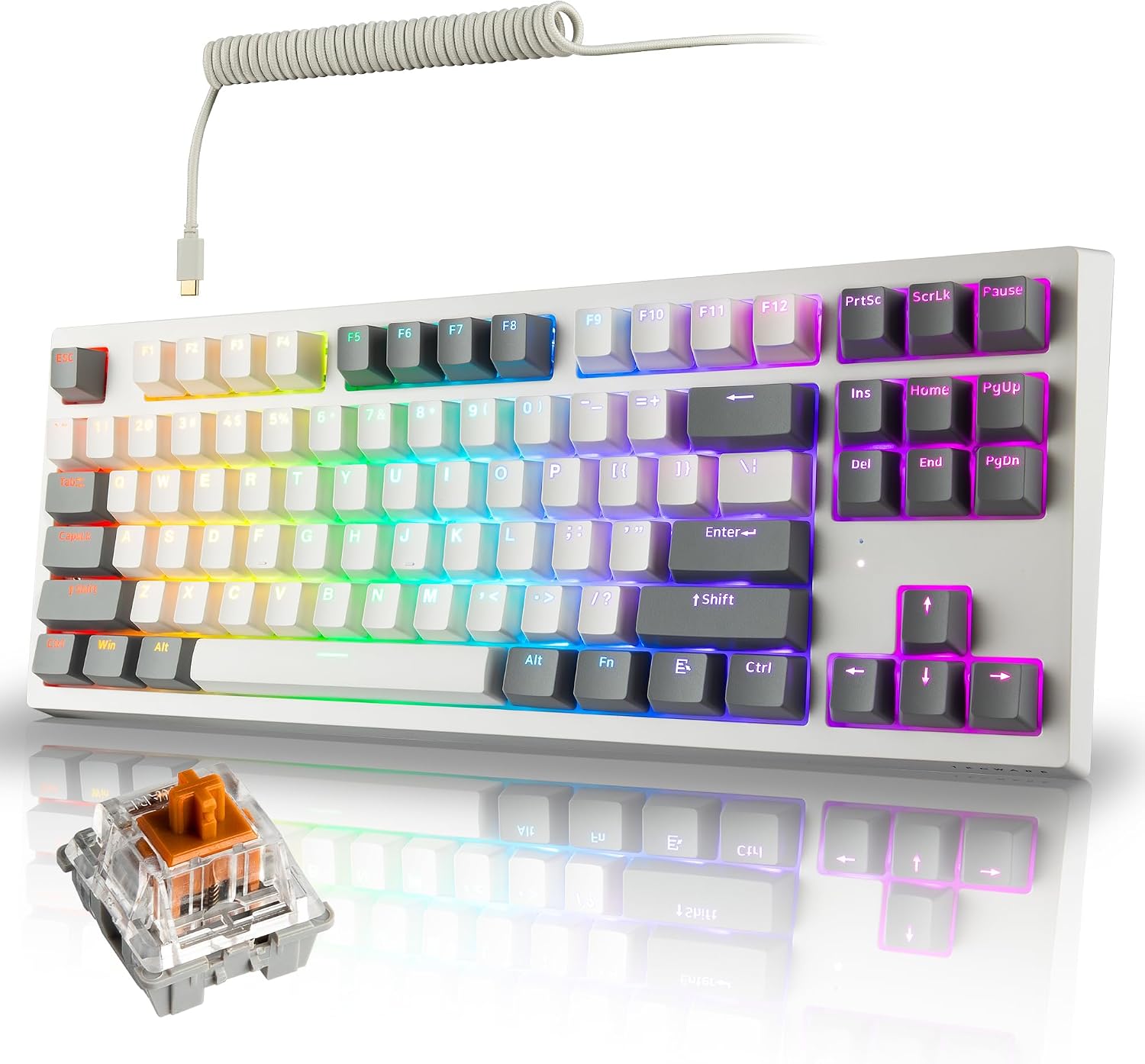 Detalle de TECWARE 87-Key Mechanical Keyboard