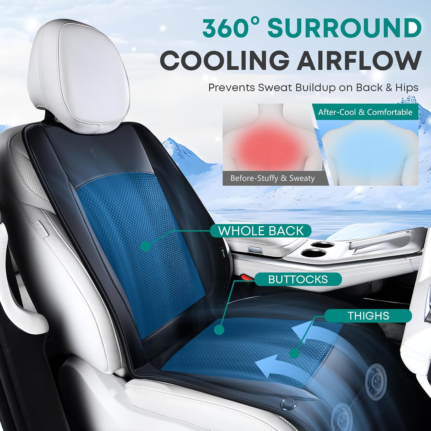 Thumbnail 3 de FLORICH Cooling Car Seat Cushion, 12V-24V