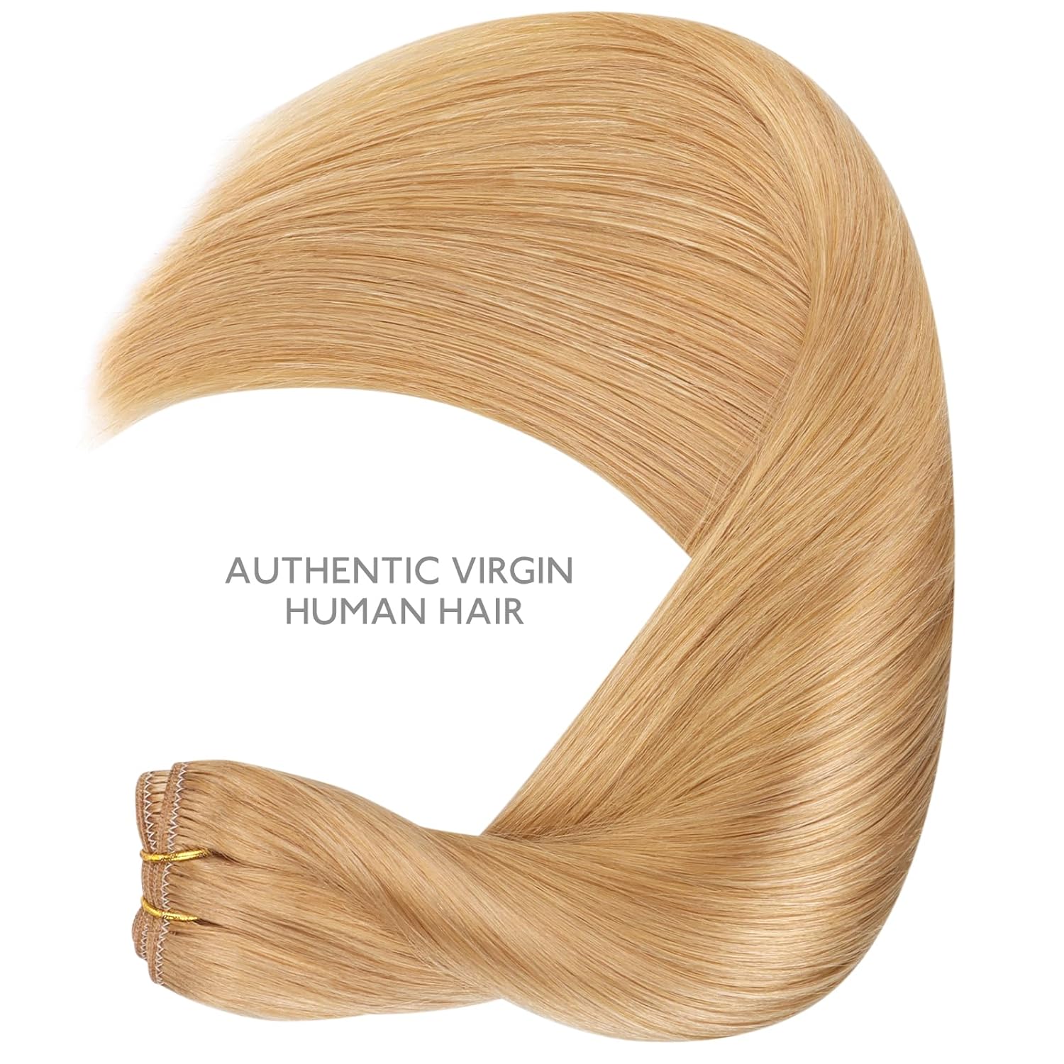 Thumbnail 5 de WENNALIFE Sew In Hair Extensions, 22 Inch 110g – Strawberry Blonde Machine Weft