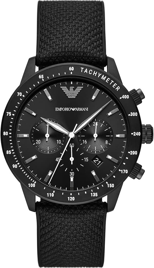 Detalle de Emporio Armani Orologio da uomo con movimento al quarzo, cassa da 35 mm e impermeabilità 50 m