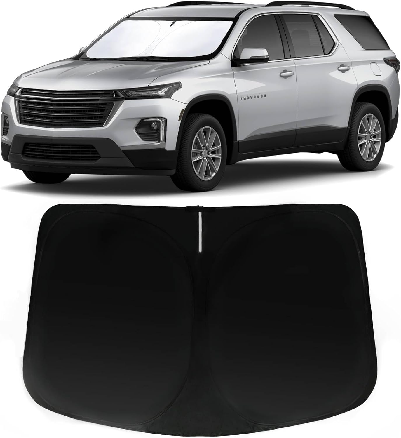Detalle de PAIMOHO Windshield Sun Shade for 2018-2026 Chevrolet Traverse