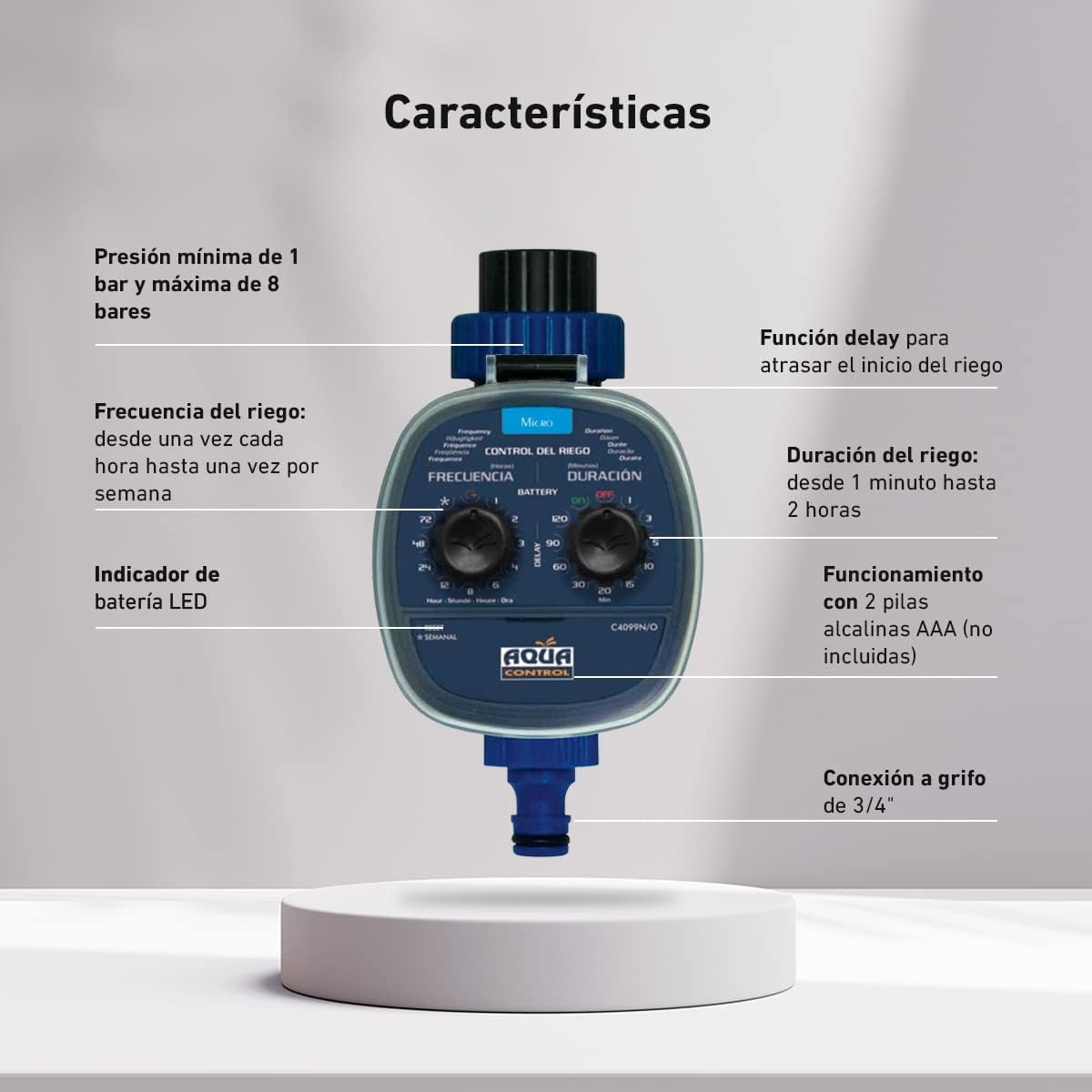 Thumbnail 2 de Aqua Control C4099O Programador de Riego para Jardín 💧