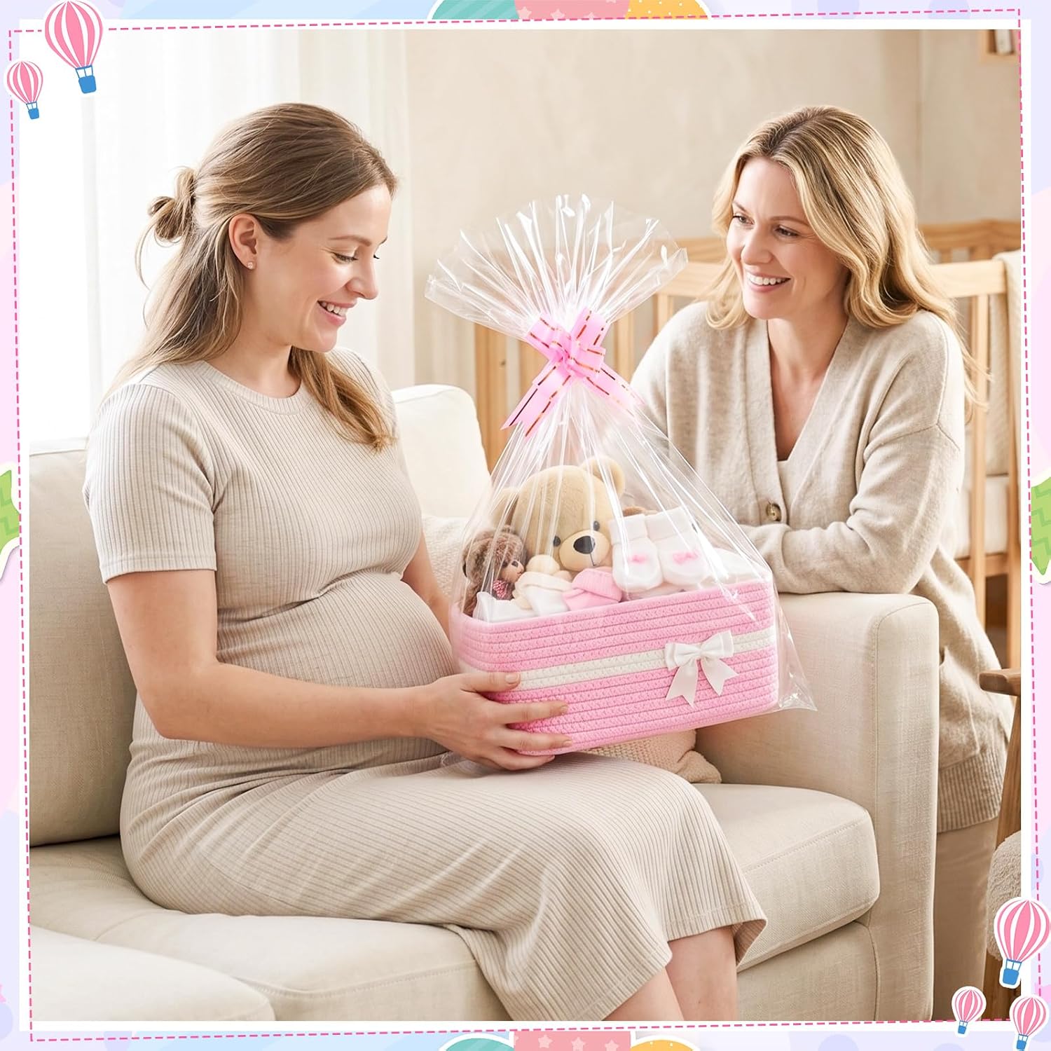 Detalle 2 de Mkway Cotton Rope Gift Baskets 12x8x5