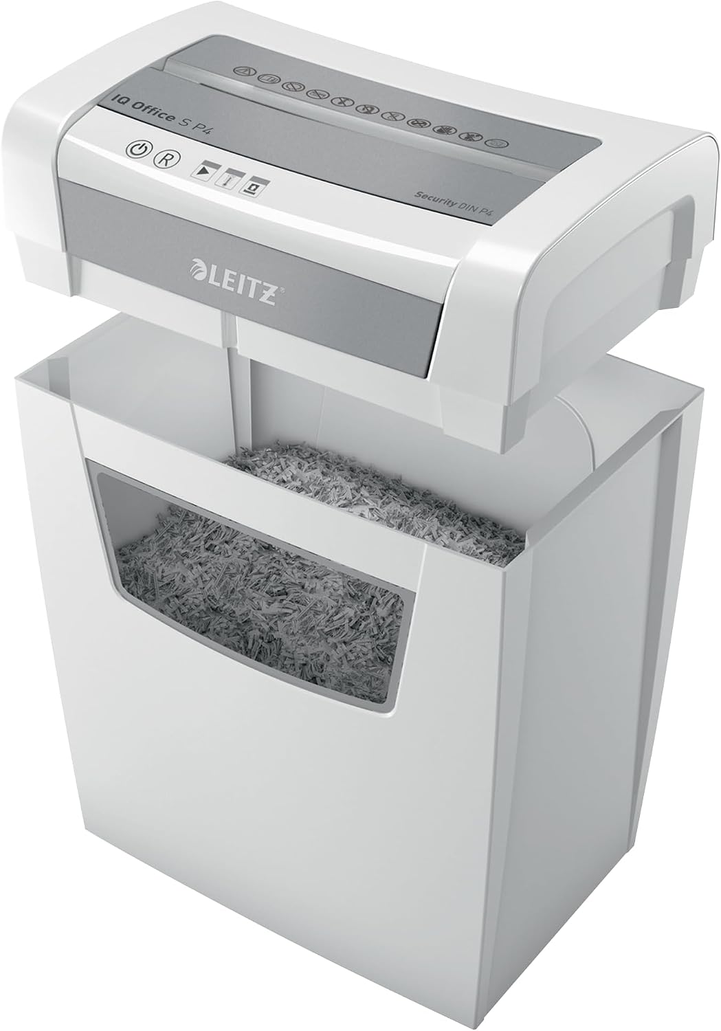 Detalle de Leitz IQ Office S 80990000 Destructeur de Documents — destruction croisée P4, 12–14 feuilles, 23 L