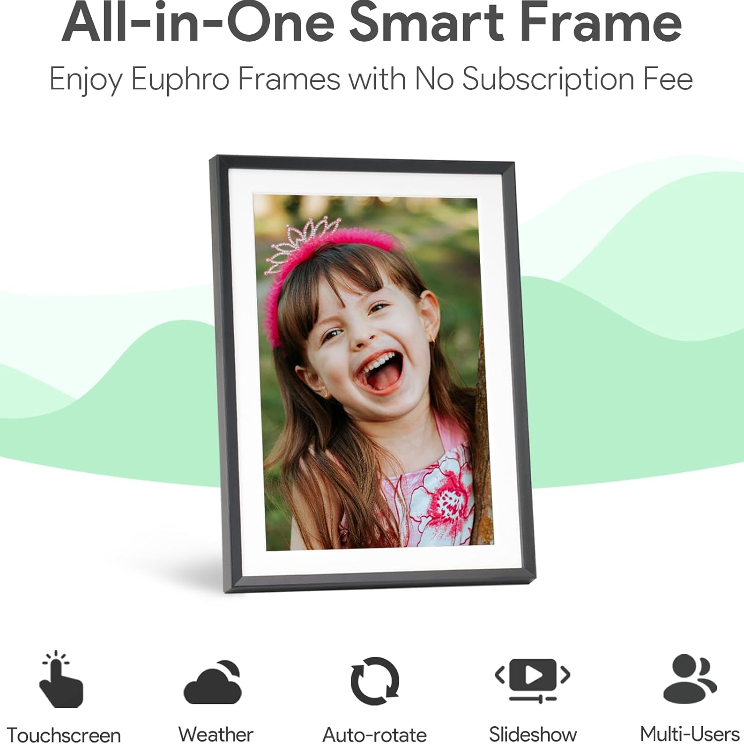 Thumbnail 4 de Euphro 10.1'' Digital Picture Frame with 32GB Storage (IPS Touch Screen, 1280x800)
