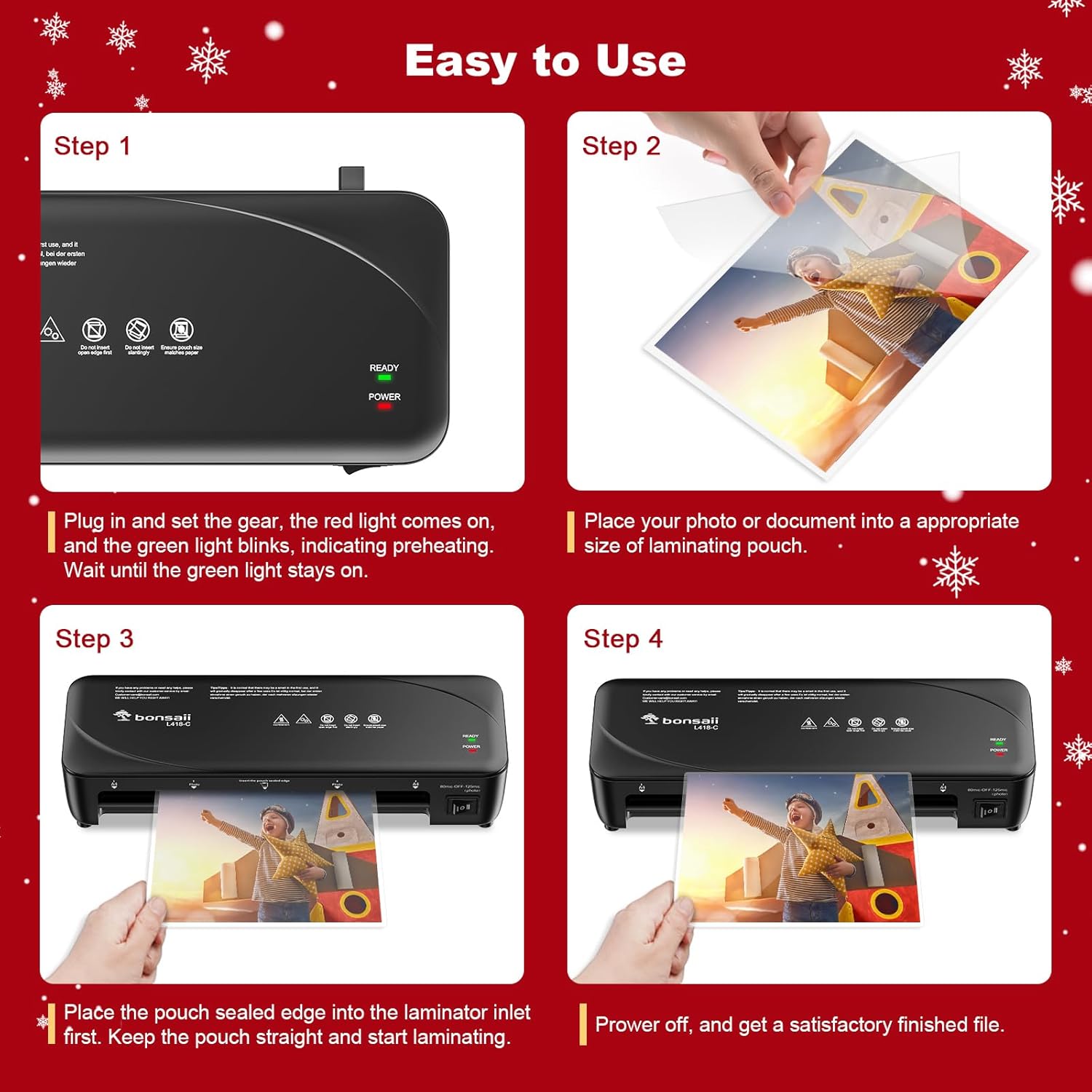 Thumbnail 5 de Bonsaii L418‑C Laminiergerät A4, 80–125 µm 📷