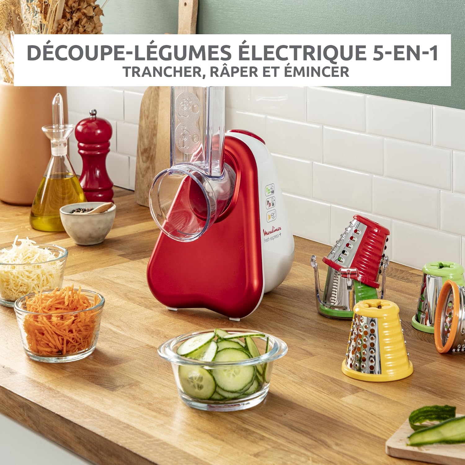 Thumbnail 2 de Moulinex Fresh Express 5-en-1 DJ755G10 Rouge
