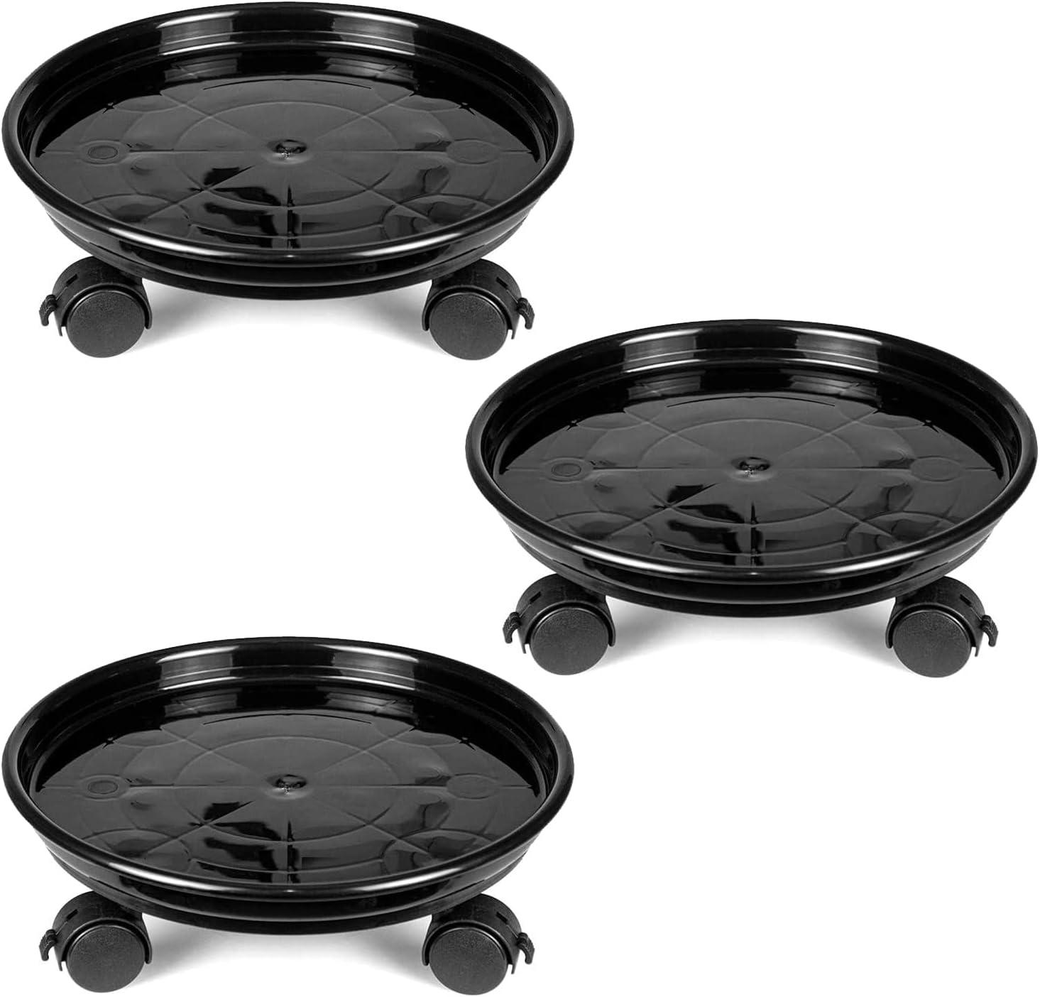 Detalle de Fasmov F-PlantPalletCaddy-3P krukvagn, 3-pack med låsbara hjul