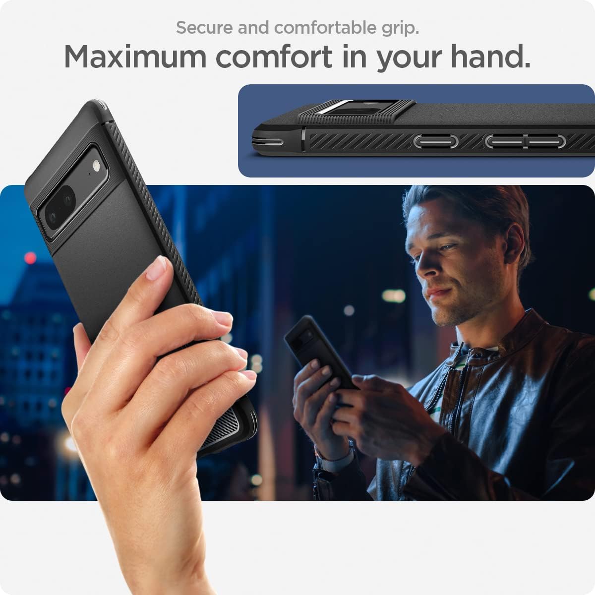Thumbnail 4 de Spigen Rugged Armor pour Pixel 7 — coque noire mate