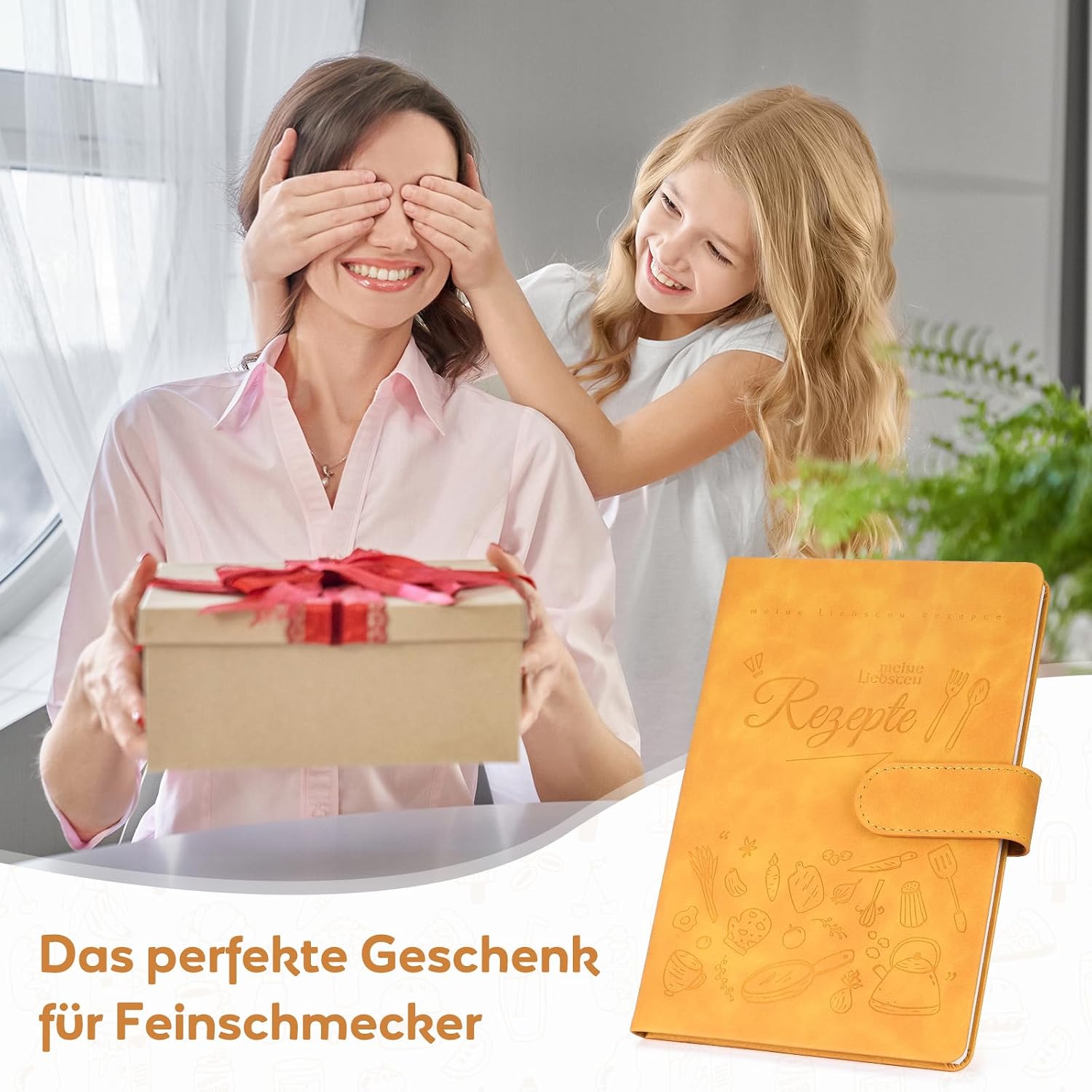 Thumbnail 6 de Rezeptbuch zum Selberschreiben A5 mit Register, Inhaltsverzeichnis und dickem Papier (66 Doppelseiten)