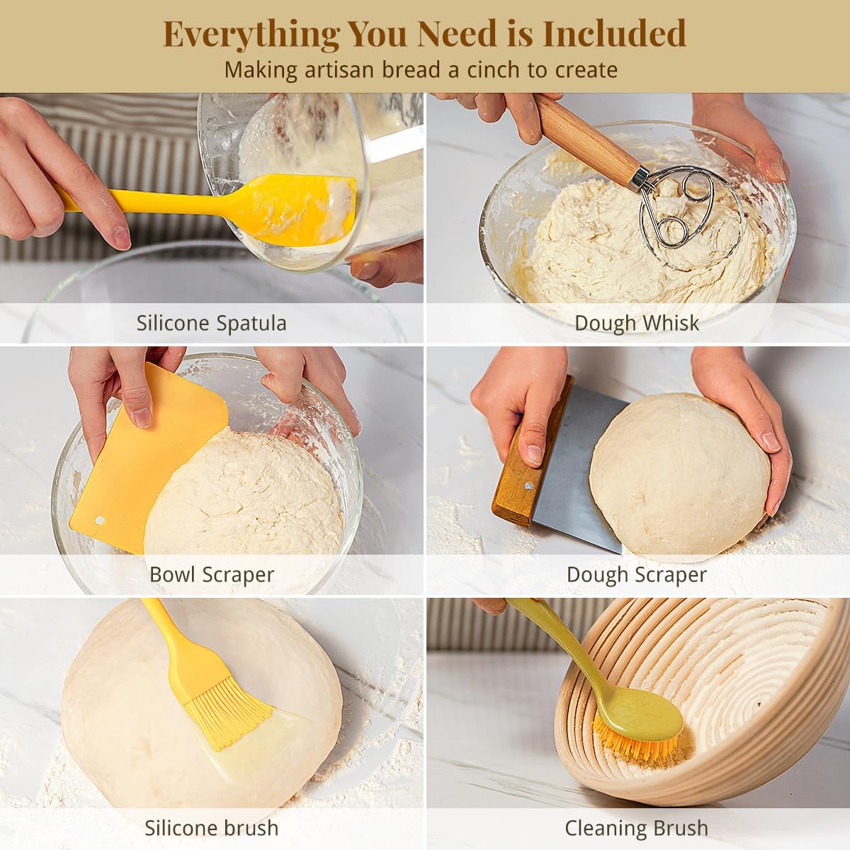 Thumbnail 4 de BAVIFY Sourdough Starter Kit 10" 🍞