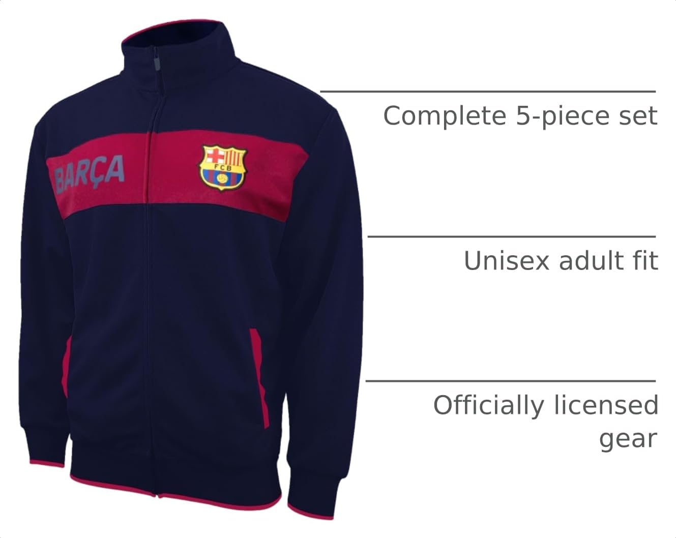 Detalle de Icon Sports Pro League Ultimate Fan Pack – Officially Licensed 5-Piece Soccer Merch