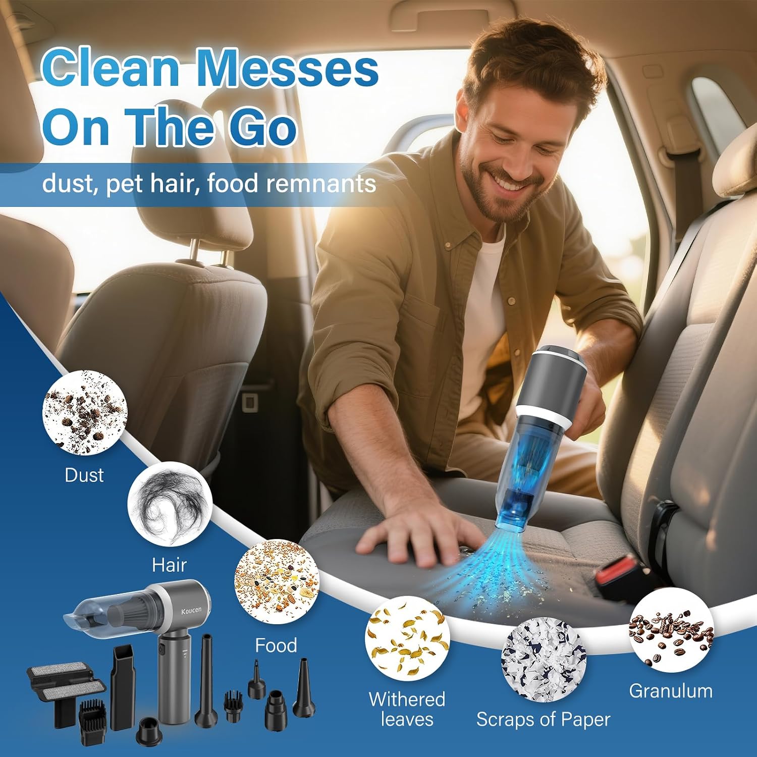 Detalle de Cordless Handheld Vacuum, 20,000 Pa