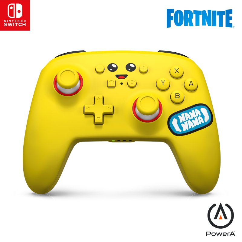Detalle 2 de PowerA Enhanced Wireless Mando Edición Peely Fortnite para Nintendo Switch