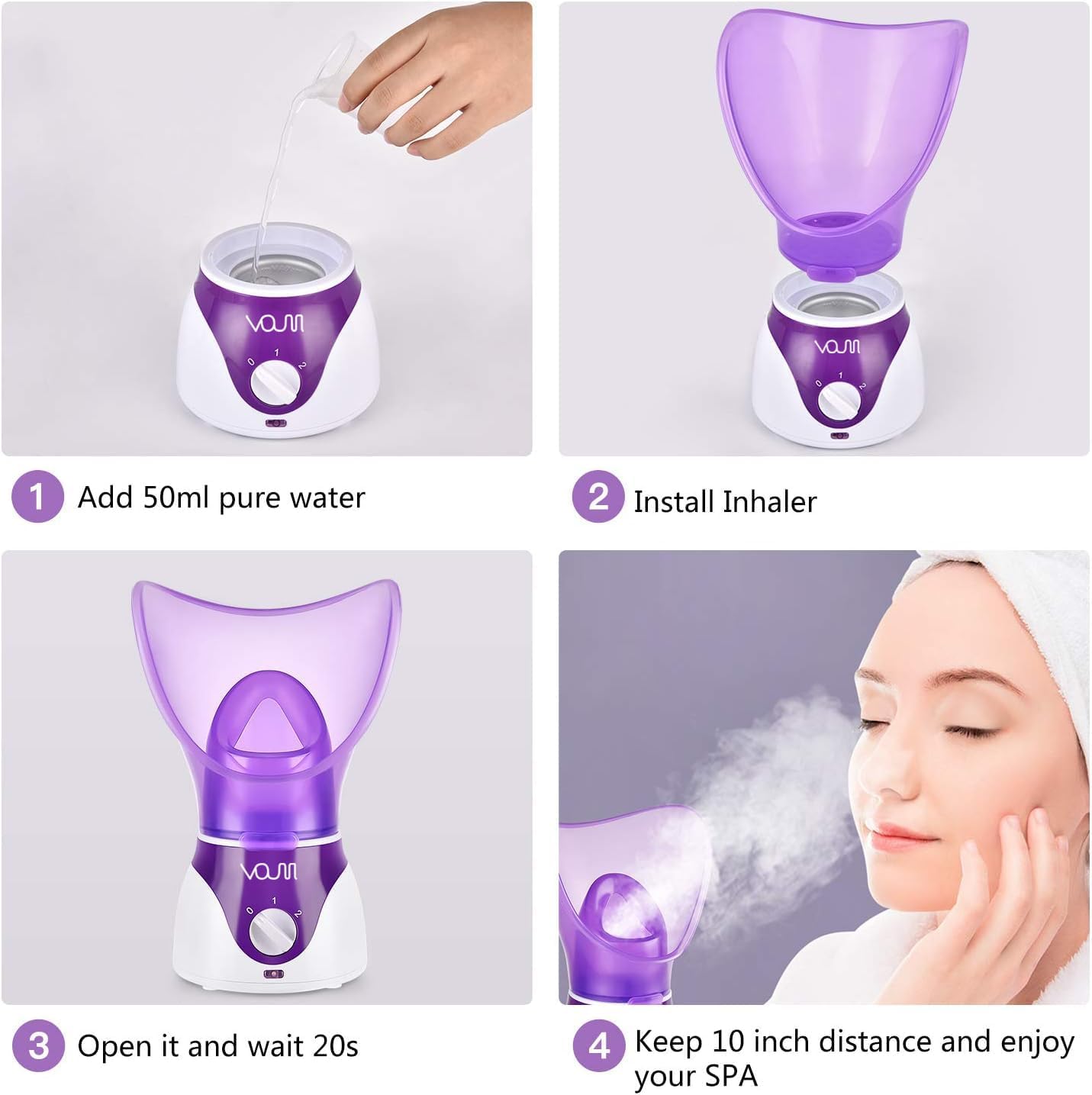 Thumbnail 5 de VOUM Facial Steamer 80ml Warm Mist