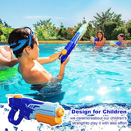 Detalle de MOZOOSON Pistola de Agua Niños 2 Pack – Soaker de gran capacidad y alcance
