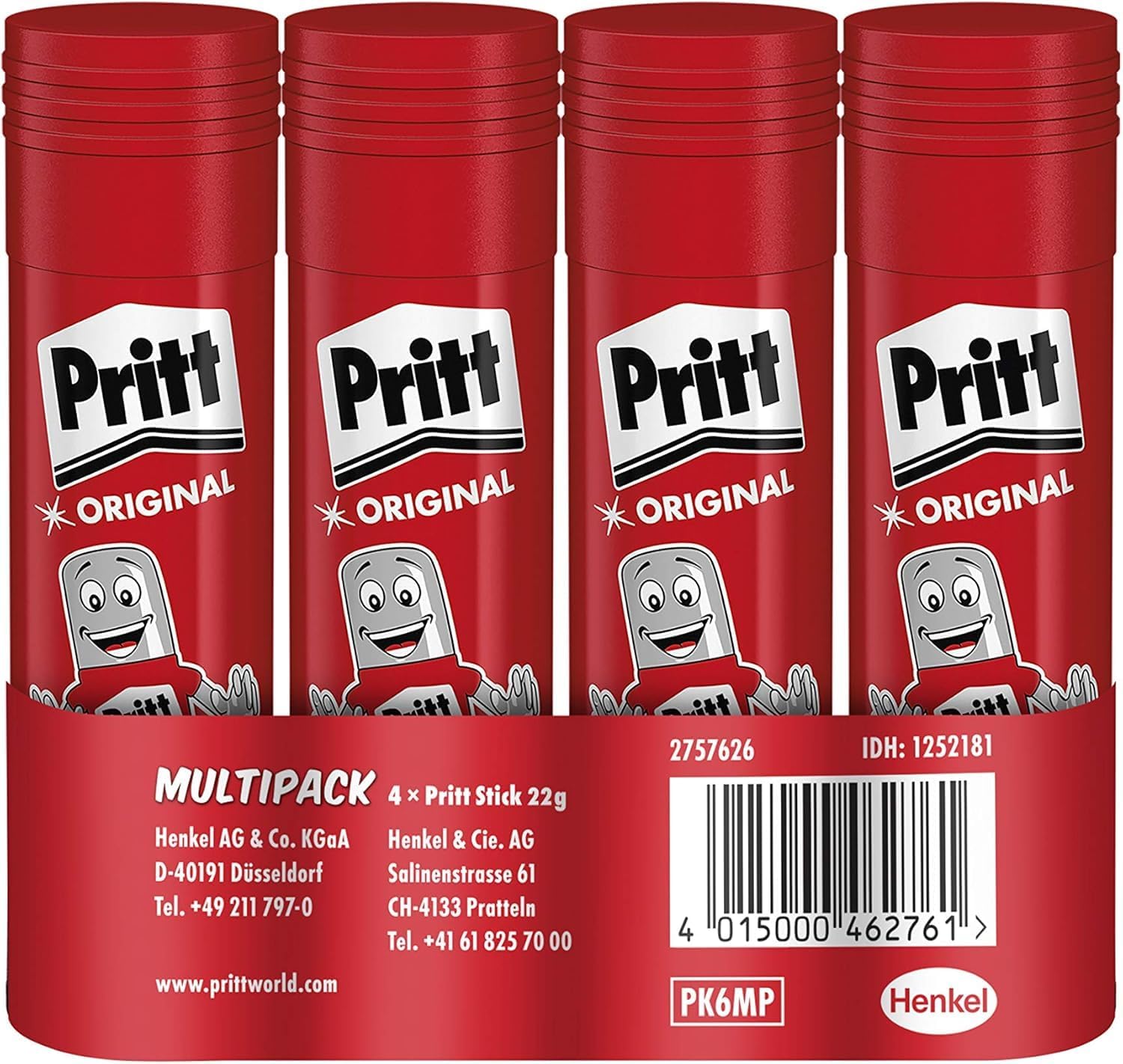 Detalle de Pritt Penna adesiva 4x22 g: sicura per bambini, ideale per scuola e artigianato