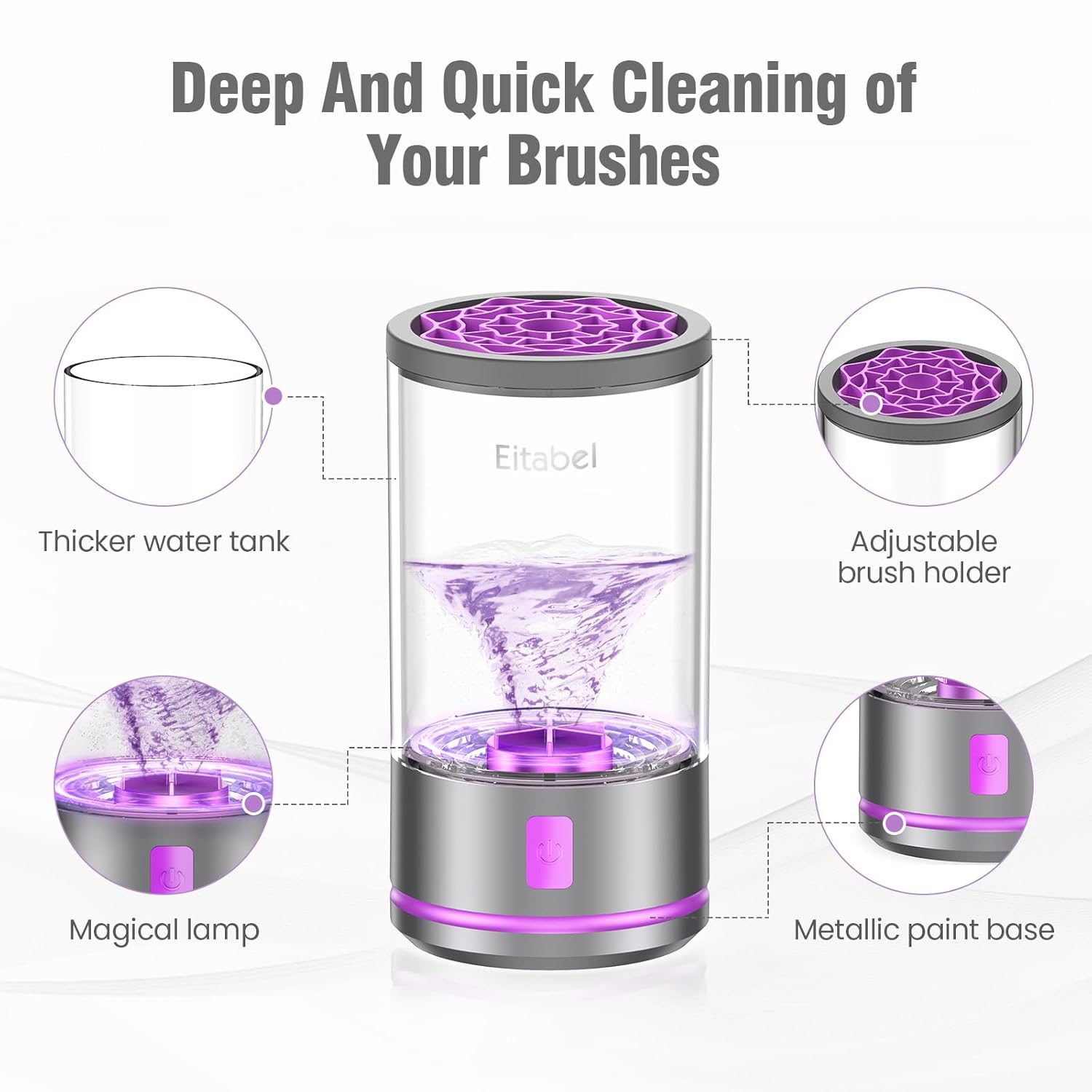 Thumbnail 2 de EITABEL Make-up-Pinselreinigungsmaschine 7000 RPM