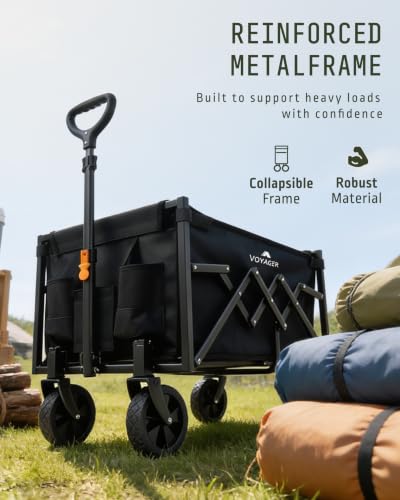 Thumbnail 7 de Voyager Lightweight 70L Camping Wagon with All-Terrain Wheels