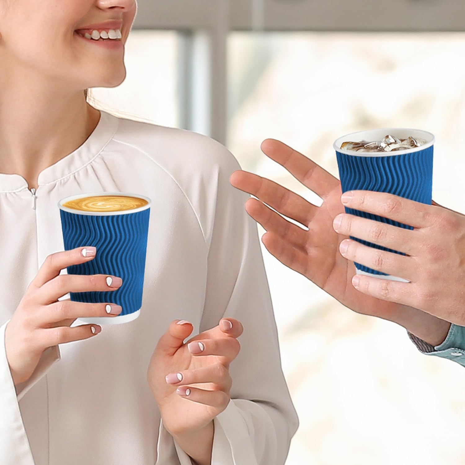 Thumbnail 6 de Lamosi Coffee Cups 12 oz disposable paper cups 🥤