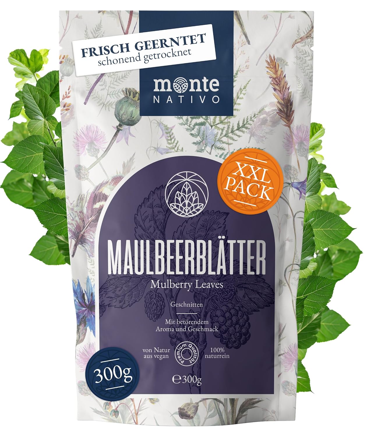 Maulbeerblätter Tee Monte Nativo (300 g) – Reiner Kräutertee aus 100% fairem Anbau