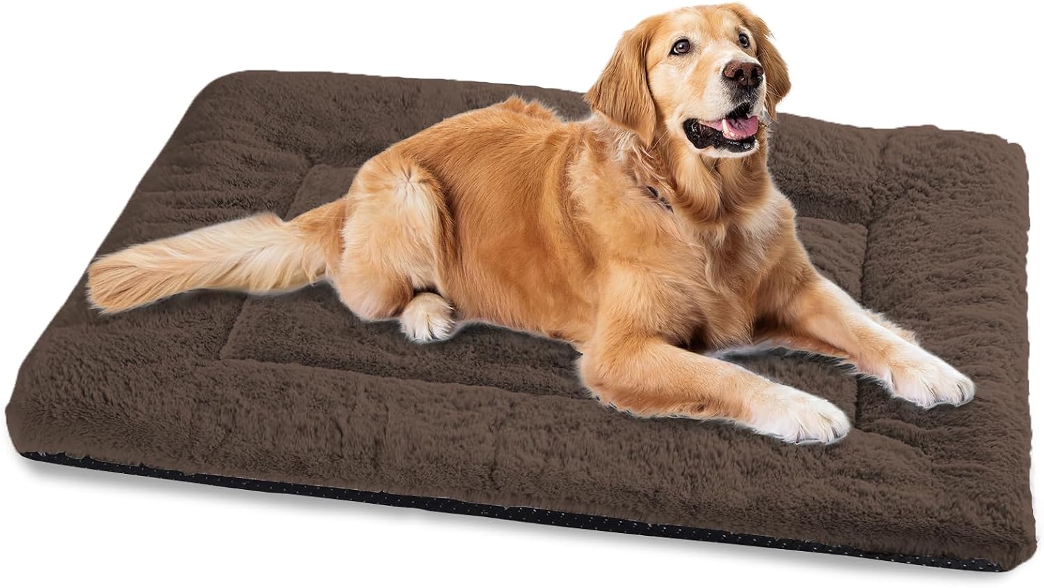 Detalle de Baodan Washable XXL Dog Bed for Large Dogs (122x75 cm) – Soft, Anti-Slip Crate Mat