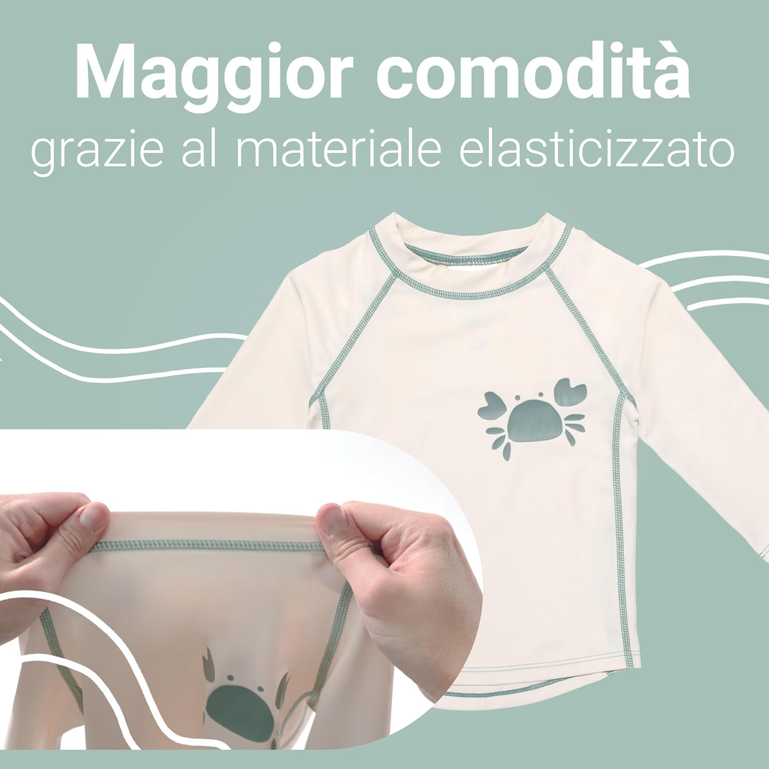 Thumbnail 5 de LaLoona Maglia Mare Neonato con protezione UV UPF 80+ a manica lunga