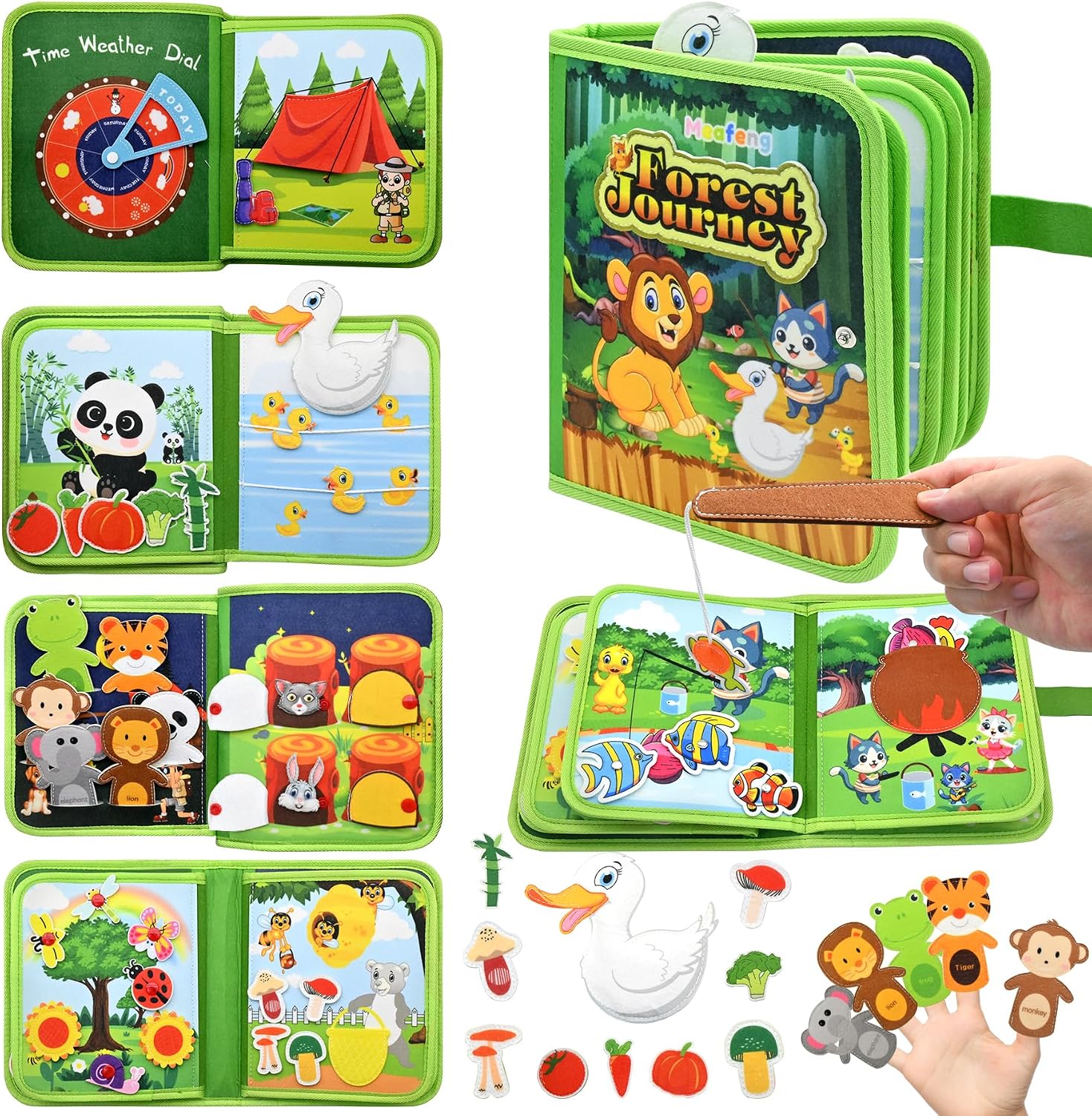 Detalle de Meafeng Jungle Busy Book 1–3