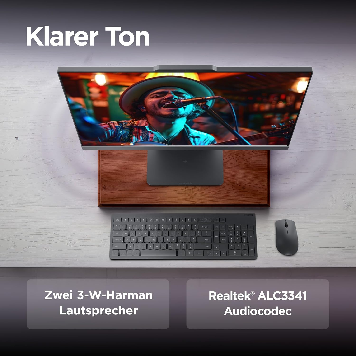 Thumbnail 5 de Lenovo IdeaCentre All-in-One PC 23.8" – Ryzen 5, 16GB RAM, 1TB SSD, Win11, inklusive Maus/Tastatur