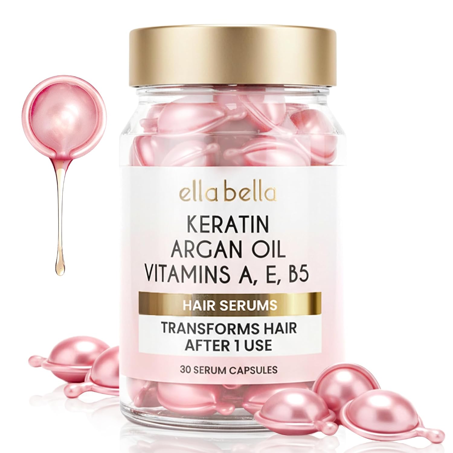 Detalle de ELLA BELLA Keratin Hair Serum Capsules