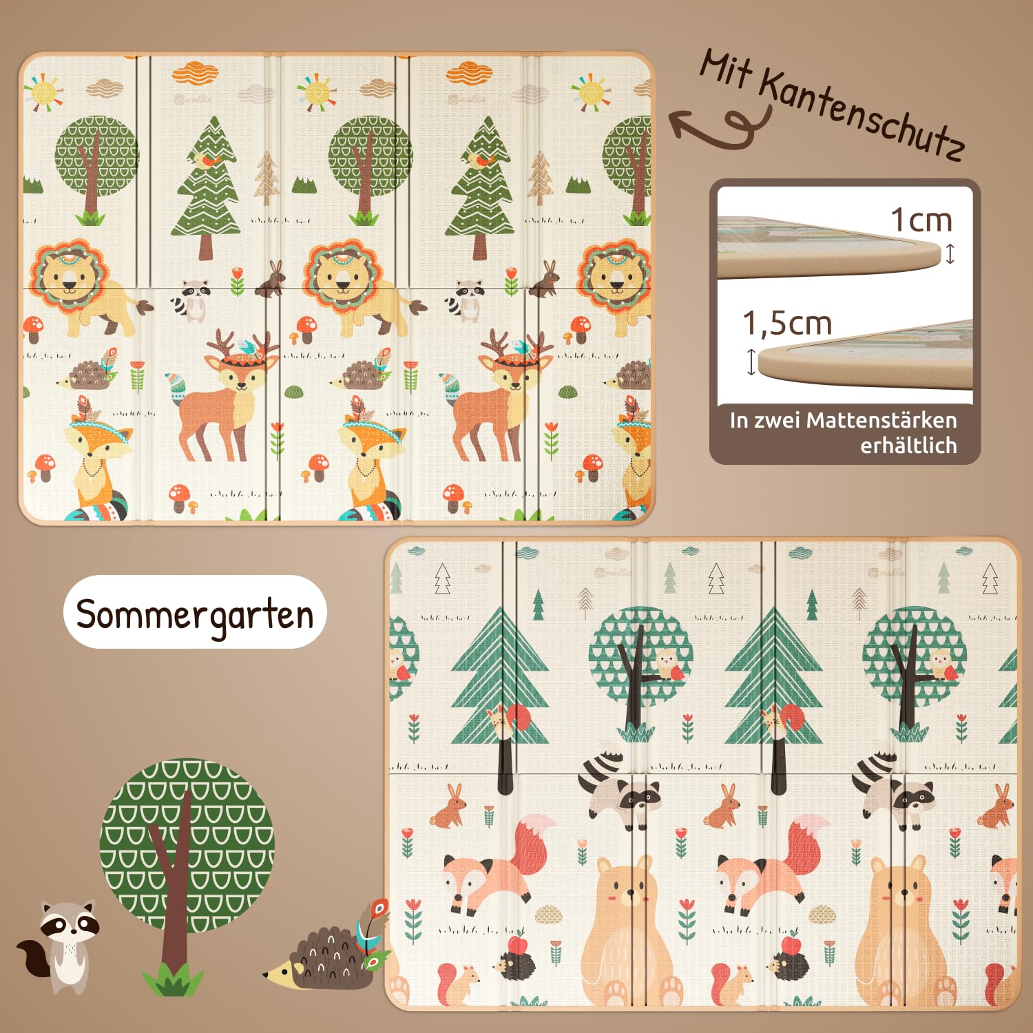 Detalle 1 de Mallie Spielmatte Baby 180×150 cm