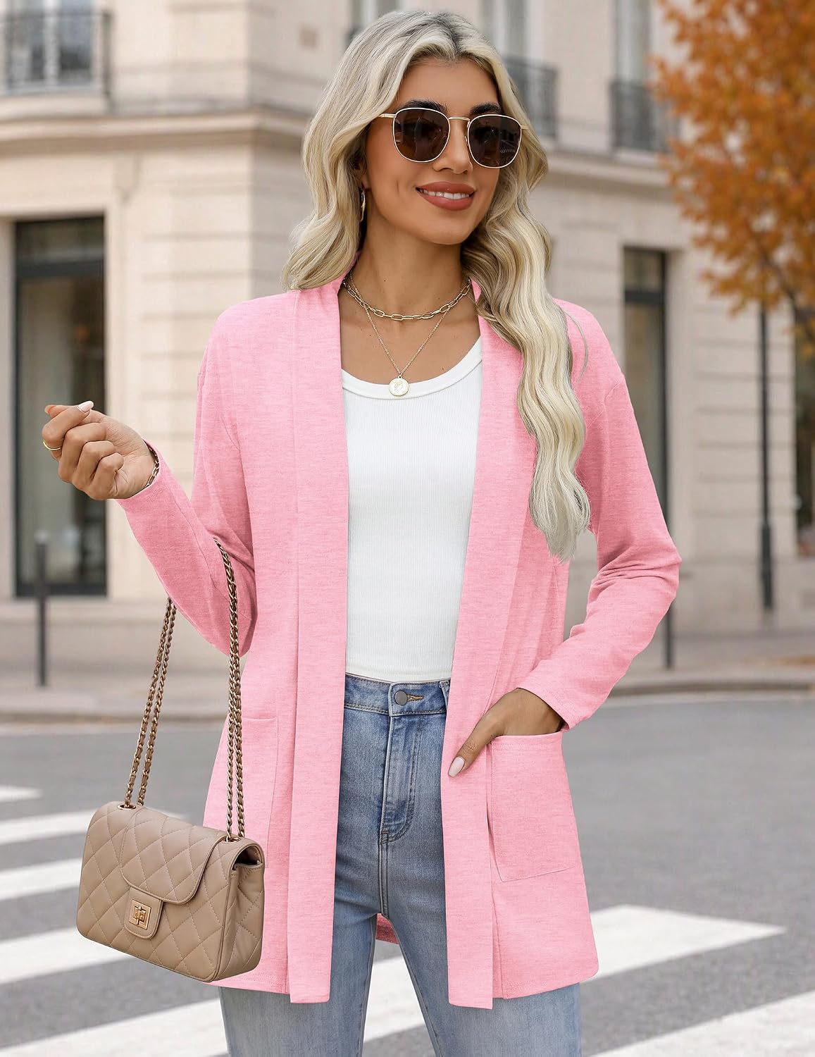 Detalle 2 de Zeagoo Women's Cardigan with Pockets