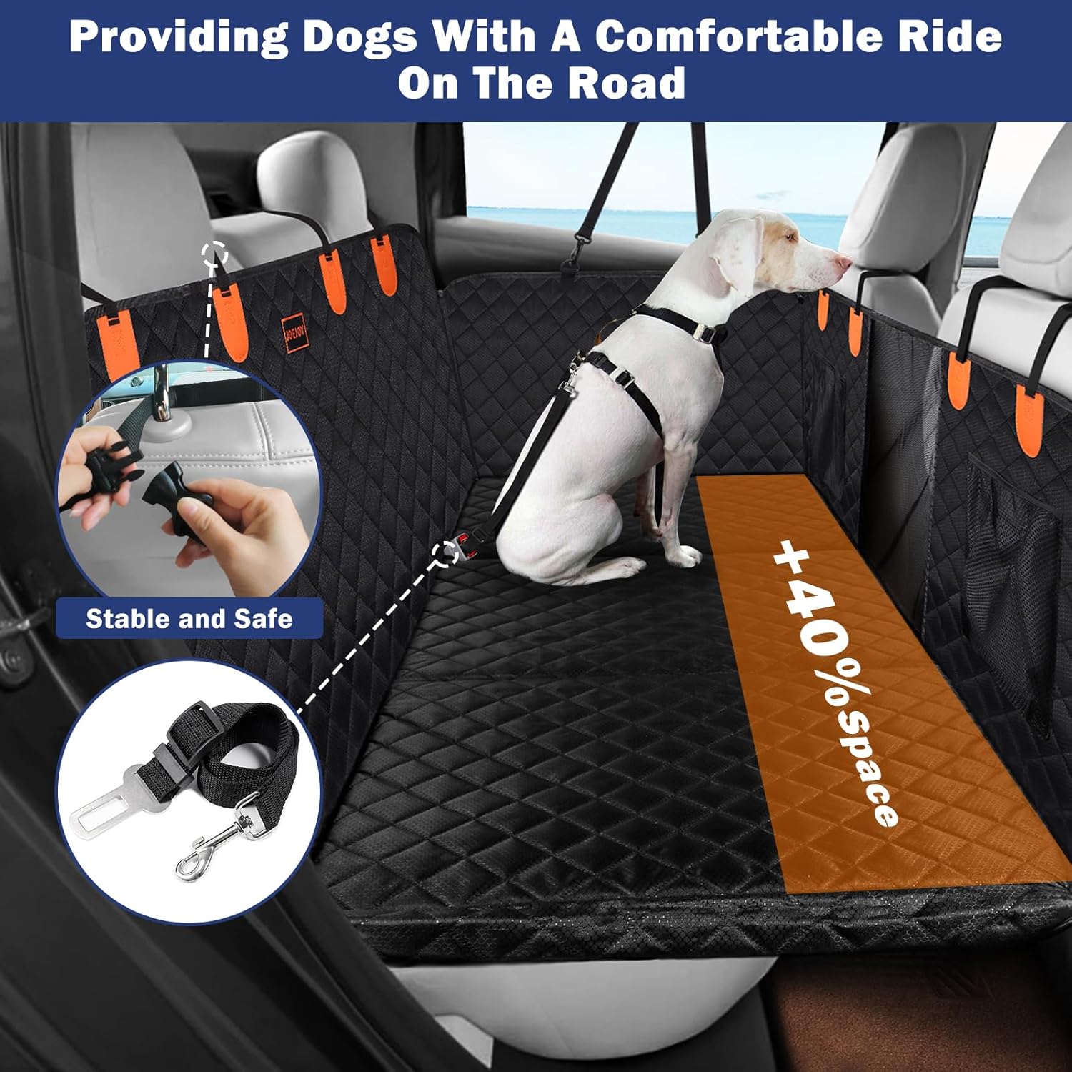 Thumbnail 1 de JOEJOY Back Seat Extender for Dogs — Waterproof car cover