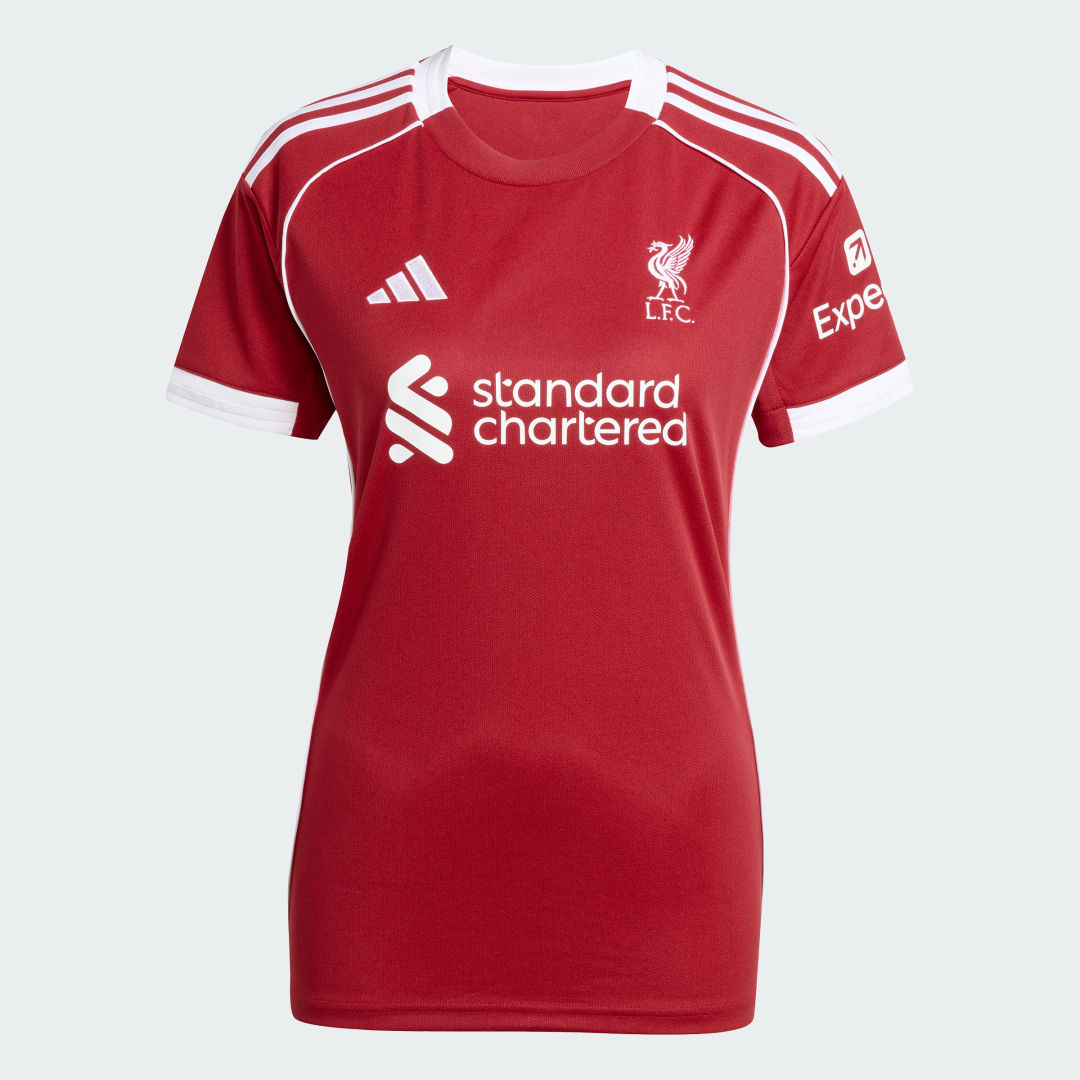 Detalle de Camiseta Liverpool FC 25/26 Home de Adidas – Rojo