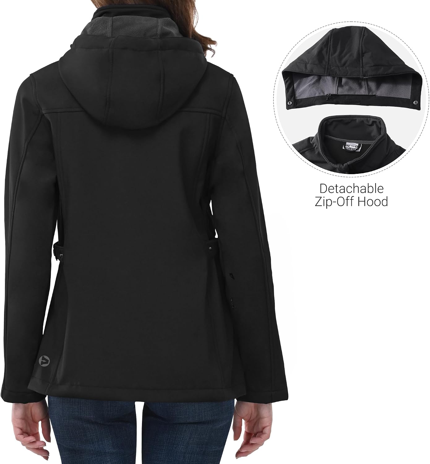 Thumbnail 3 de Outdoor Ventures Damen Softshelljacke Kurze Gefüttert
