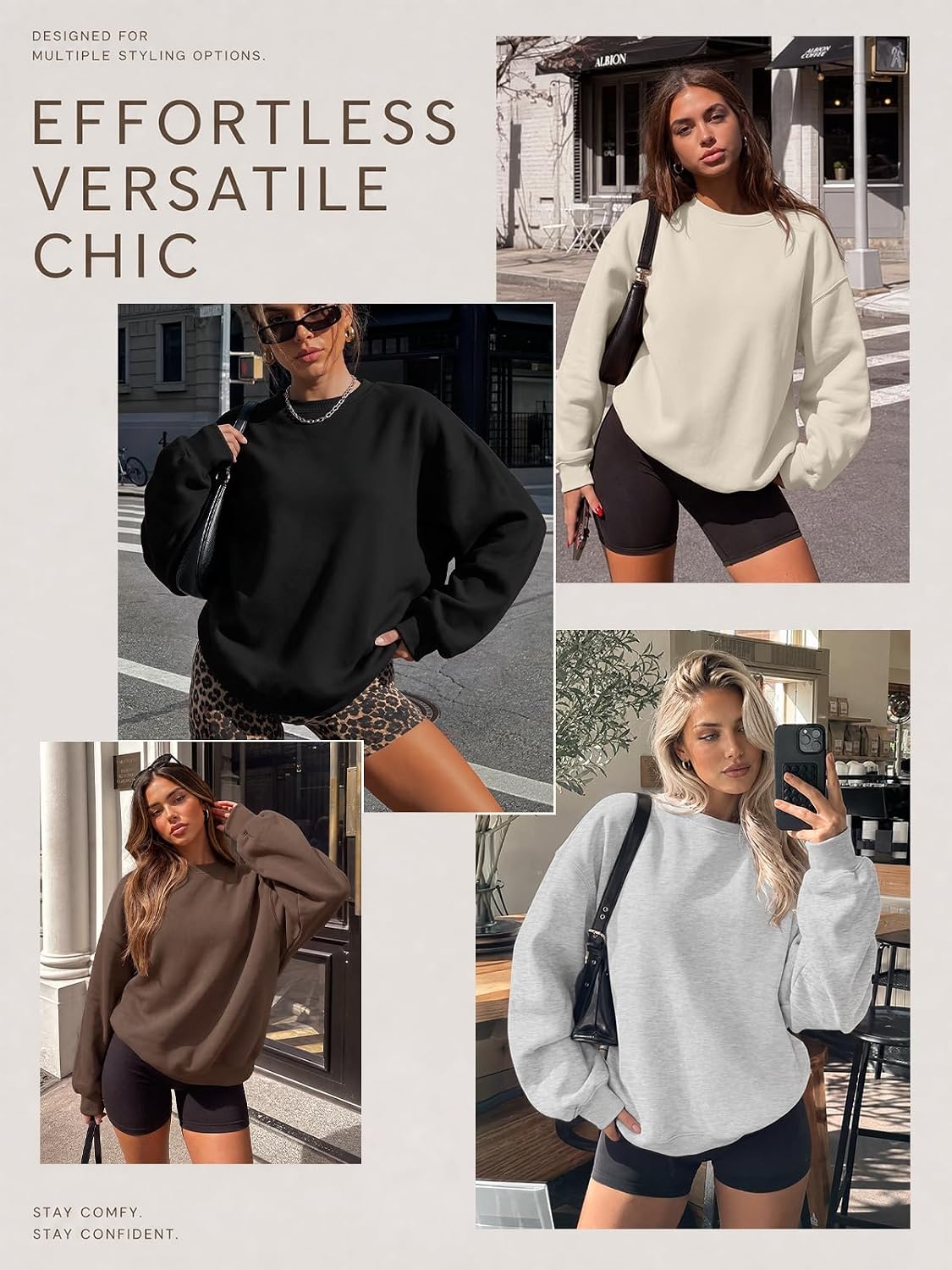 Detalle de EFAN Women's Sweatshirt 50/50 Polyester-Cotton